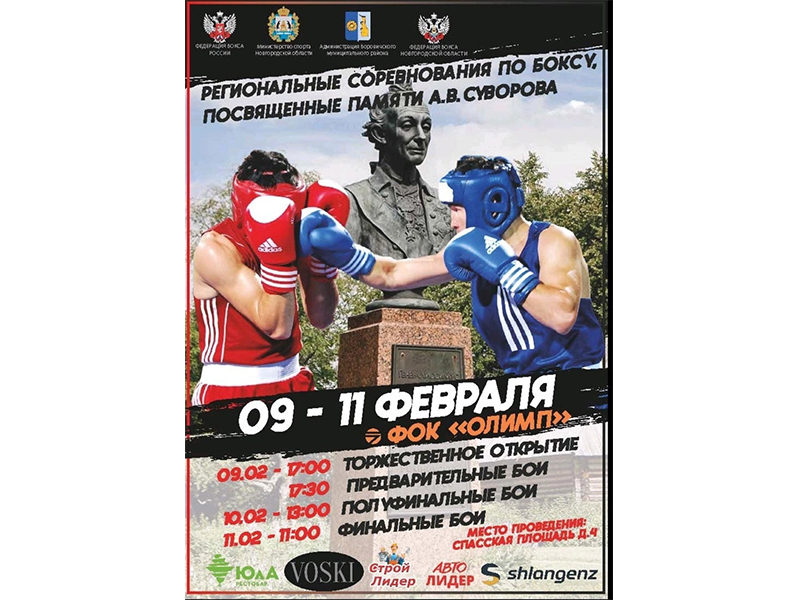 Региональные соревнования по боксу памяти А.В.Суворова.